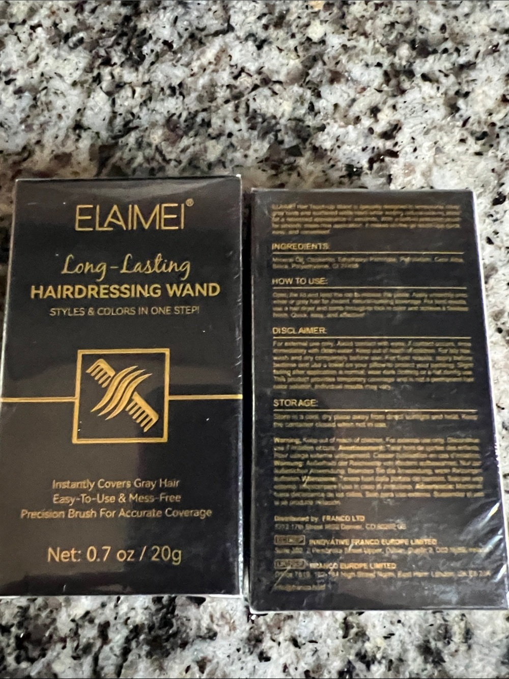 Elaimei  Long-Lasting Hairdressing Wand - Black x2